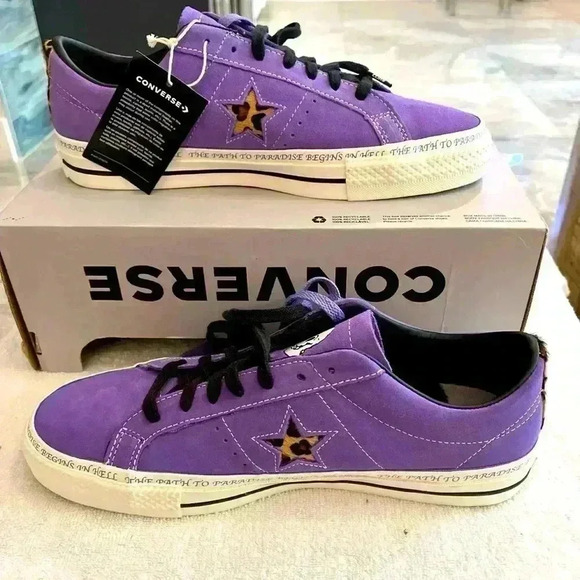 Converse Other - Converse one of a kind All Star Low Suede Purple Men’s 10.5/ Women’s 12.5 New